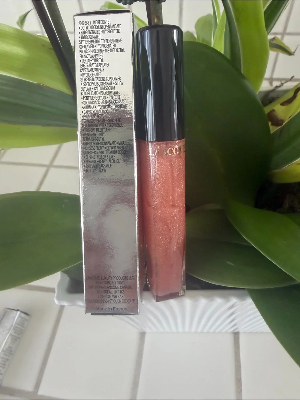 L'Absolu Gloss Sheer 212 Café Crème - Shimmery Peach Lip Gloss